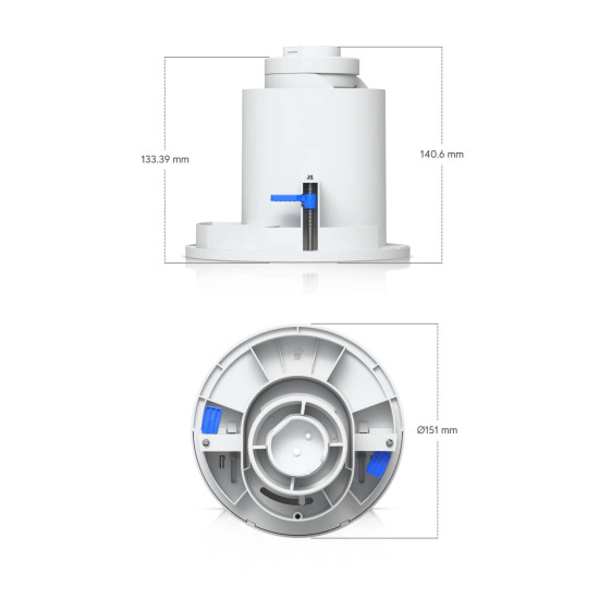 In-ceiling mount accessory for G6 PTZ.