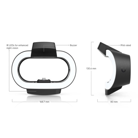 Amplificator IR și iluminator pentru cameră G6 180 UniFi Ubiquiti, Negru, UACC-G6-180-Enhancer-B