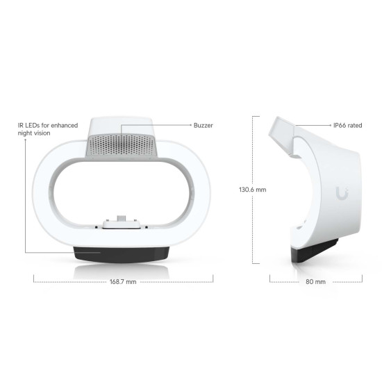 Amplificator IR și iluminator pentru cameră G6 180 UniFi Ubiquiti, Alb, UACC-G6-180-Enhancer-W