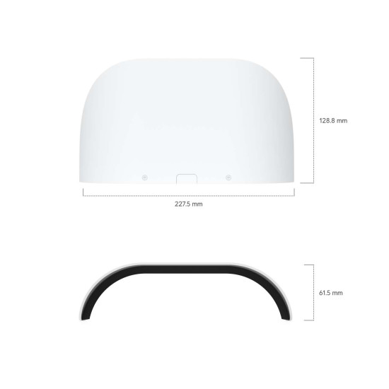 Protecție exterioară pentru cameră AI Multi Sensor 2 UniFi Ubiquiti, Albă, UACC-AI-MS-2-WS-W