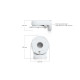 Suport cu braț pentru cameră AI Multi Sensor 4 UniFi Ubiquiti, Alb, UACC-AI-MS-4-AM-W