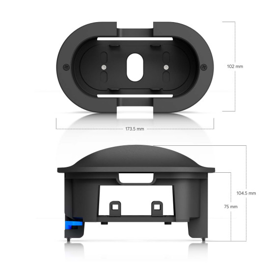Suport încastrat pentru cameră G6 180 UniFi Ubiquiti, Negru, UACC-G6-180-FM-B