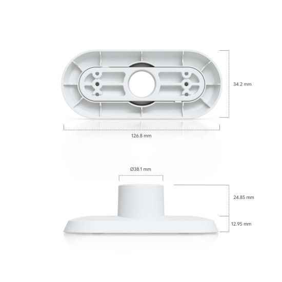 Suport suspendat pentru cameră G6 180 UniFi Ubiquiti, Alb, UACC-G6-180-PM-W