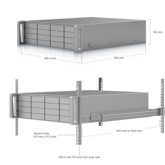 NVR Enterprise Core UniFi Ubiquiti 16 Bay 3U, ENVR-Core