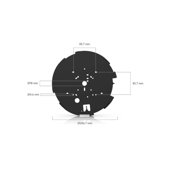 Cameră IP Multi-Senzor 32 MP UniFi Ubiquiti AI Multi Sensor 4 PoE++, UVC-AI-MS-4-B