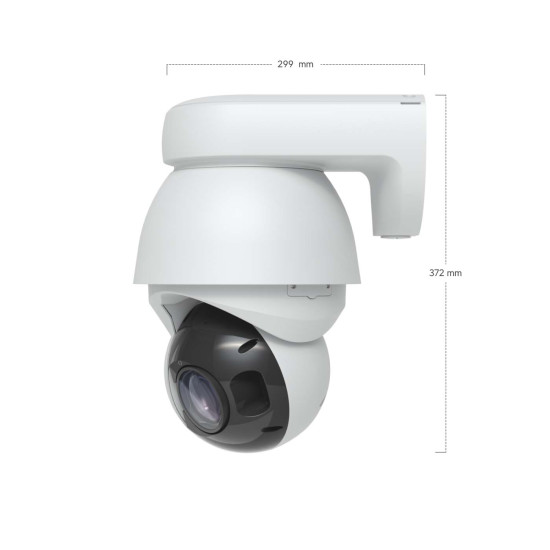 Cameră IP PTZ Precision Industrială 4K UniFi Ubiquiti AI PTZ PoE++, Albă, UVC-AI-PTZ-Precision-W