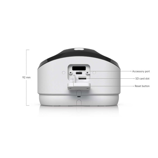 Cameră IP Panoramică 180° 16 MP UniFi Ubiquiti G6 PoE+, UVC-G6-180-W