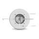 Cameră de supraveghere 4K PoE+ UniFi Ubiquiti G6 Edge Turret cu AI și zoom optic 2,36x, UVC-G6-Edge-Turret