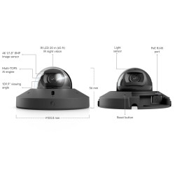 Cameră IP Mini Dome 4K UniFi Ubiquiti G6 PoE, UVC-G6-Mini-Dome-B