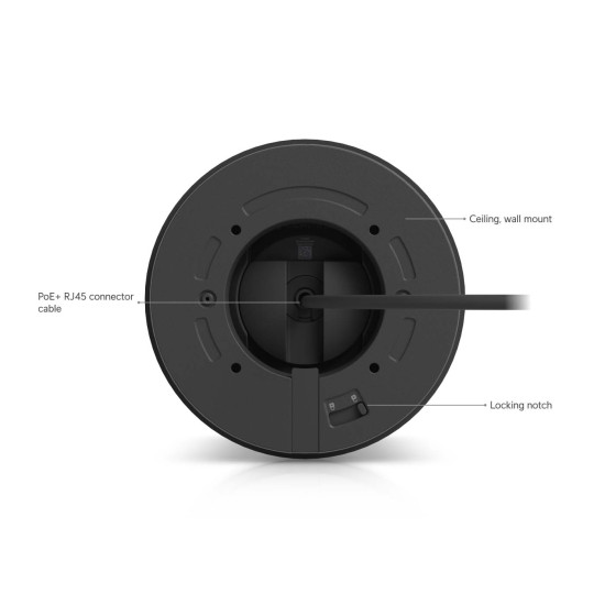 Cameră de supraveghere Turret 4K UniFi Ubiquiti G6 Pro PoE+, UVC-G6-Pro-Turret-B