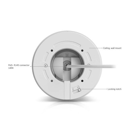 Cameră de supraveghere Turret 4K UniFi Ubiquiti G6 Pro PoE+, UVC-G6-Pro-Turret-W