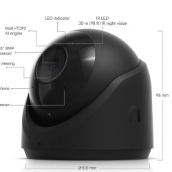 Cameră IP Turret 4K UniFi Ubiquiti G6 PoE, UVC-G6-Turret-B