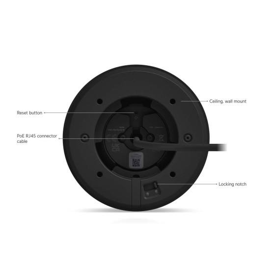 Cameră IP Turret 4K UniFi Ubiquiti G6 PoE, UVC-G6-Turret-B