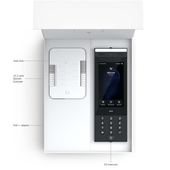 Kit control acces pentru poartă UniFi Ubiquiti G3 Gate Starter Kit cu G3 Intercom și Touch Pass, UA-G3-SK-Gate