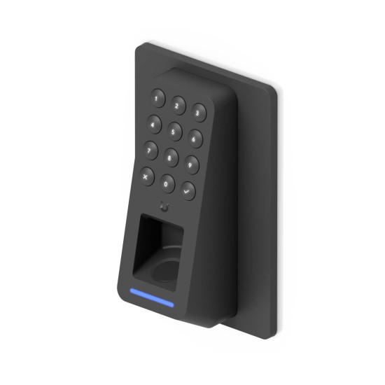 Cititor control acces OSDP cu amprentă, NFC și tastatură UniFi Ubiquiti Retrofit Reader Fingerprint, Negru, UA-Retrofit-Reader-Fingerprint-B