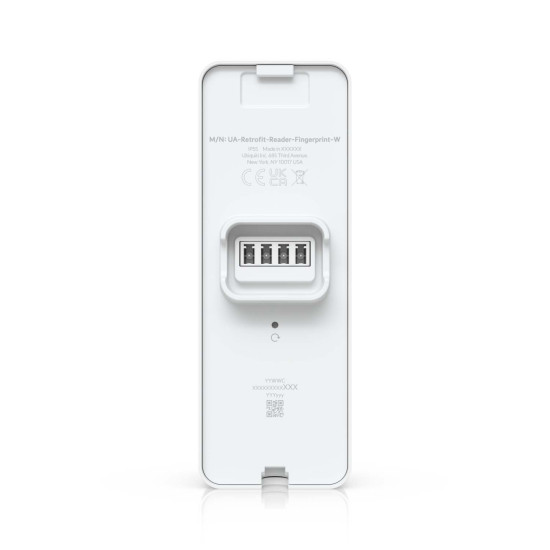 Cititor control acces OSDP cu amprentă, NFC și tastatură UniFi Ubiquiti Retrofit Reader Fingerprint, Alb, UA-Retrofit-Reader-Fingerprint-W