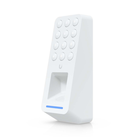 Cititor control acces OSDP cu amprentă, NFC și tastatură UniFi Ubiquiti Retrofit Reader Fingerprint, Alb, UA-Retrofit-Reader-Fingerprint-W
