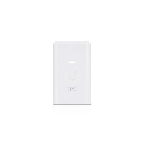 Adaptor PoE 24 V DC UniFi Ubiquiti, 7 W, Gigabit, Alb, POE-24-7W-G-WH