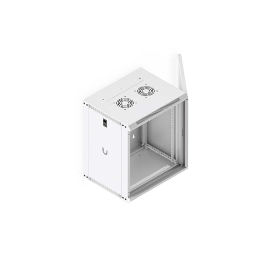 Dulap Rack 12U de perete UniFi Ubiquiti, Ventilatoare integrate, Panouri detașabile, UACC-Rack-12U-Wall-450-P