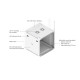 Dulap Rack 12U de perete UniFi Ubiquiti, Ventilatoare integrate, Panouri detașabile, UACC-Rack-12U-Wall-600-P