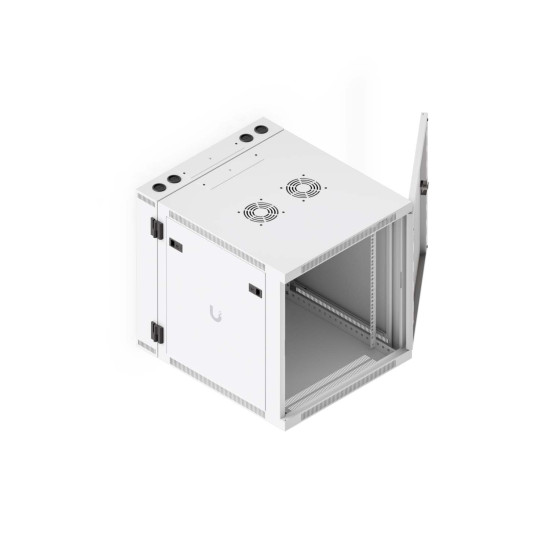 Dulap Rack 12U de perete UniFi Ubiquiti, Ventilatoare integrate, Panouri detașabile, UACC-Rack-12U-Wall-SW-P