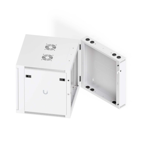 Dulap Rack 12U de perete UniFi Ubiquiti, Ventilatoare integrate, Panouri detașabile, UACC-Rack-12U-Wall-SW-P