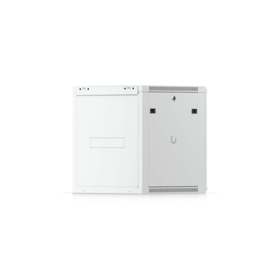 Dulap Rack Slim 12U de perete UniFi Ubiquiti, Ușă din sticlă, Ventilatoare integrate, UACC-Rack-12U-Wall-Slim