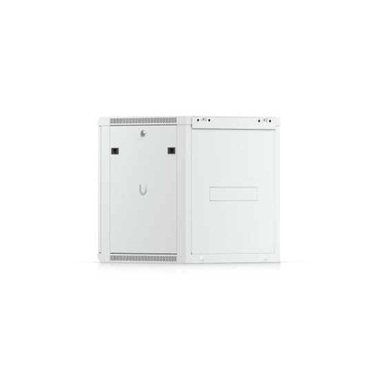 Dulap Rack Slim 12U de perete UniFi Ubiquiti, Ușă din sticlă, Ventilatoare integrate, UACC-Rack-12U-Wall-Slim