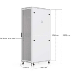 Dulap Rack 42U de podea UniFi Ubiquiti, Ventilatoare integrate, Panouri detașabile, UACC-Rack-42U-1000-P