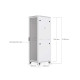 Dulap Rack 42U de podea UniFi Ubiquiti, Ventilatoare integrate, Panouri detașabile, UACC-Rack-42U-800-P