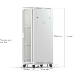 Dulap Rack 42U de podea UniFi Ubiquiti, Ventilatoare integrate, Panouri detașabile, UACC-Rack-42U