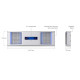 Panou frontal 3U cu ecran tactil 4.7" pentru ENVR și ENAS UniFi Ubiquiti, UACC-3U-Bezel