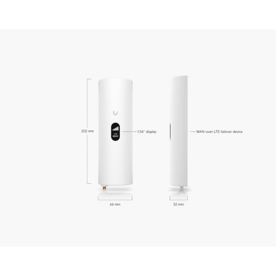 Router de backup LTE Ubiquiti UniFi nano-SIM 4G LTE Cat4 PoE GbE, U-LTE-Backup Pro