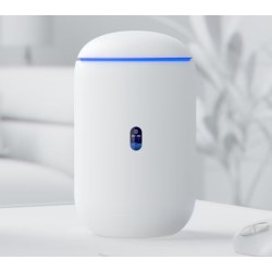 Router UniFi Dream Router Ubiquiti, Wi-Fi 6, Dual Band, MIMO, Gigabit, 1 x WAN, 4 x LAN (2 x PoE), 128 GB SSD, MicroSD card slot - UDR