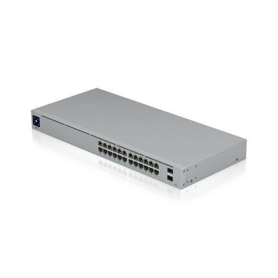 Switch PoE Ubiquiti UniFi cu 24 porturi Gigabit, 2xSFP, managed, rackabil - USW-24-POE