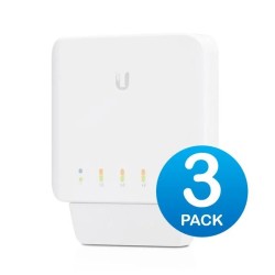 Switch PoE Ubiquiti UniFi cu 5 porturi Gigabit, managed, Pachet de 3 Bucăți - USW-FLEX-3