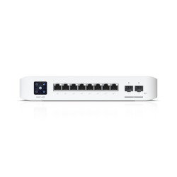 Switch Ubiquiti cu 8 porturi Gigabit, ieșire PoE+ și PoE++, Layer 3, UniFi Pro 8 PoE - USW-Pro-8-PoE