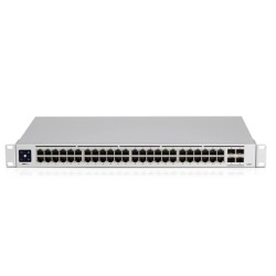 Switch Ubiquiti UniFi cu 48 porturi Gigabit, 4xSFP, managed, rackabil - USW-PRO-48