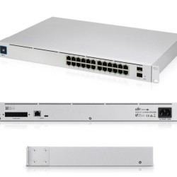 Switch Ubiquiti UniFi Switch PRO cu 24 porturi Gigabit, 2xSFP+, managed, rackabil - USW-PRO-24