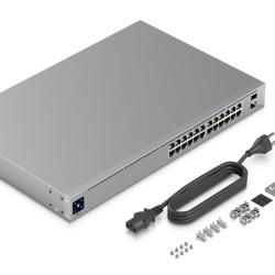 Switch Ubiquiti UniFi Switch PRO cu 24 porturi Gigabit, 2xSFP+, managed, rackabil - USW-PRO-24