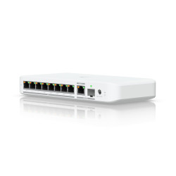 Switch UniFi Ubiquiti cu 8 porturi 2.5 GbE PoE++ 10GSFP+ Layer 2, USW-Flex-2.5G-8-PoE