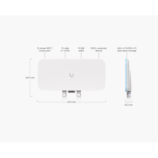 Access Point Audience Ubiquiti Wi-Fi 7 10GbE PoE++, E7-Audience