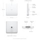 Access Point Ubiquiti UniFi U6 Enterprise In-Wall, WiFi 6E, Tri-band, Gigabit, PoE, MIMO, viteza pana 2.5 Gbps, U6-ENTERPRISE-IW