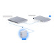 NAS compact UniFi Ubiquiti UNAS 4, 4 Bay HDD/SSD, 2 Sloturi M.2 NVMe, 2.5 GbE, USB-C, Negru, UNAS-4-B
