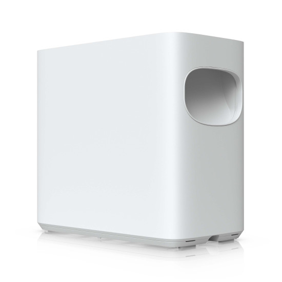 NAS compact UniFi Ubiquiti UNAS 4, 4 Bay HDD/SSD, 2 Sloturi M.2 NVMe, 2.5 GbE, USB-C, Alb, UNAS-4-W