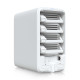 NAS compact UniFi Ubiquiti UNAS 4, 4 Bay HDD/SSD, 2 Sloturi M.2 NVMe, 2.5 GbE, USB-C, Alb, UNAS-4-W