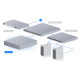 NAS 2U UniFi Ubiquiti UNAS Pro 8, 8 Bay HDD/SSD, 2 Sloturi M.2 NVMe, 10 Gbps, UNAS-Pro-8