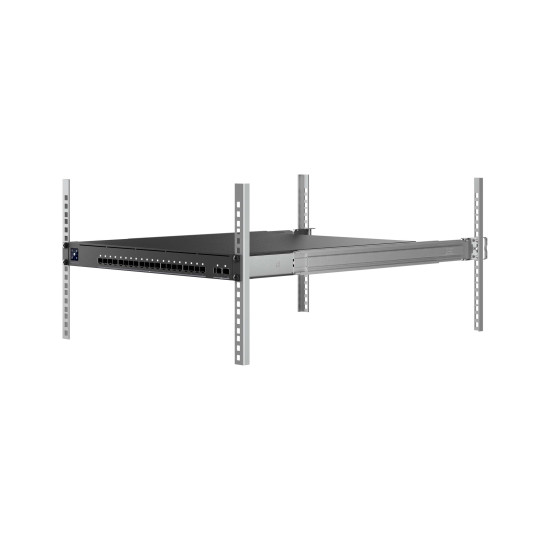 Switch Enterprise Audio/Video UniFi Ubiquiti, 20 Porturi 10G SFP+ și 2 Porturi 100G QSFP28, EAV-Fiber