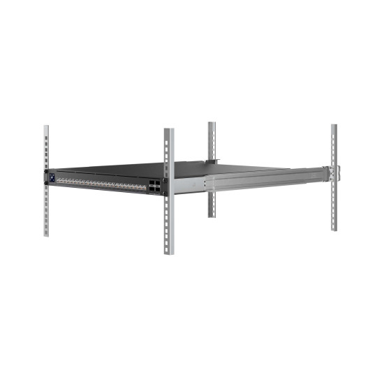 Switch Ubiquiti Enterprise Audio/Video cu 24 de porturi 10G PoE+++ și 4 porturi uplink 100G QSFP28