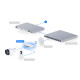 Switch UniFi Ubiquiti Device Bridge cu 8 Porturi Multi-Gigabit și WiFi 7, UDB-Switch